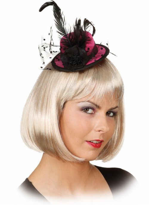 Mini Hut Naima  pink m. Blüte *)