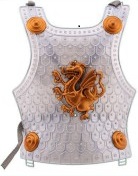 Ritter Rüstung 5teilig silber-grau