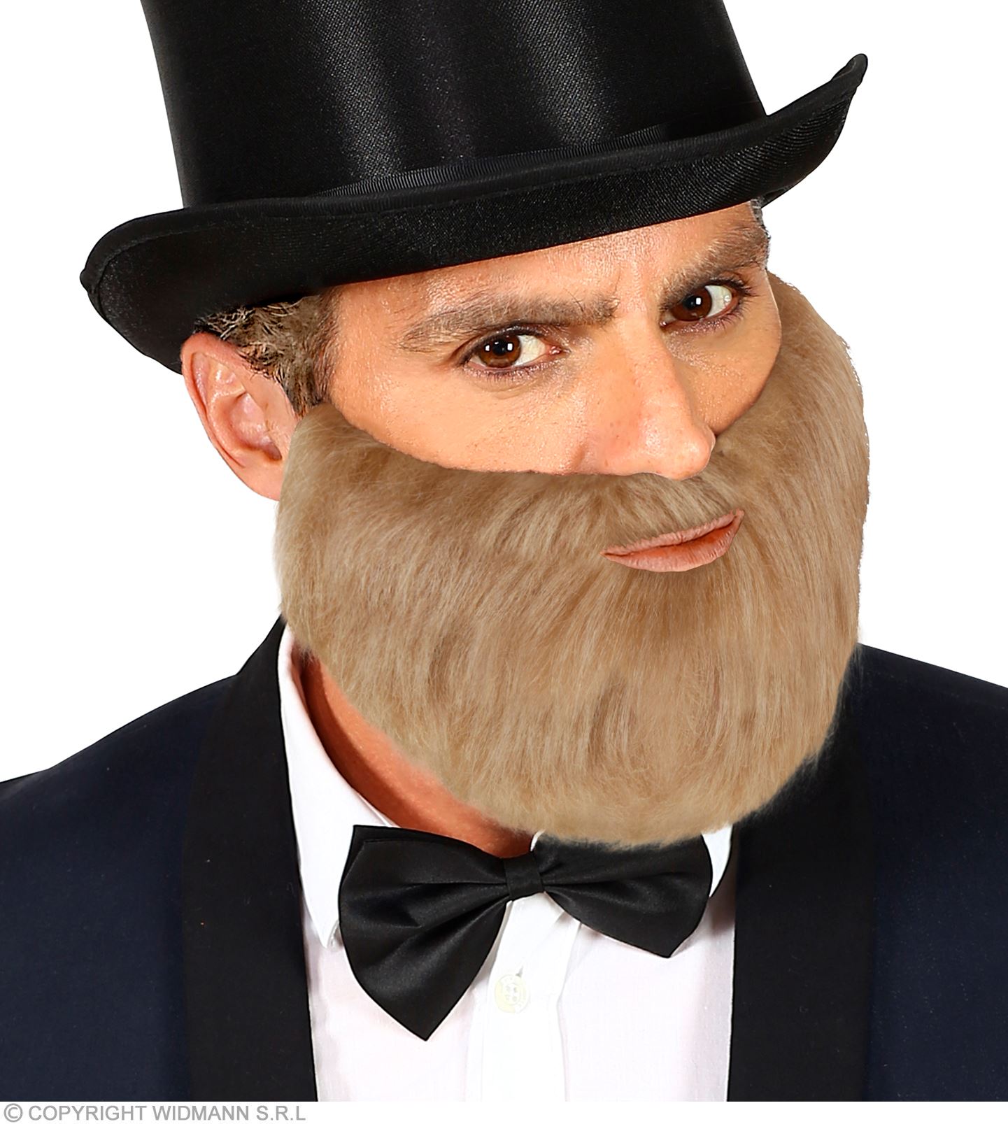 Grauer Vollbart mit Schnurrbart