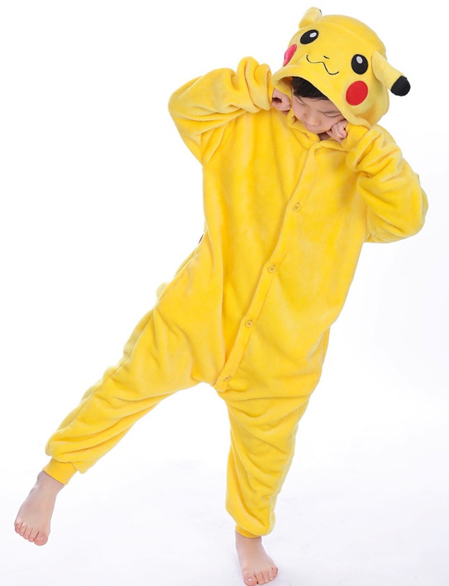 Gelber Comic Helden Overall 140cm