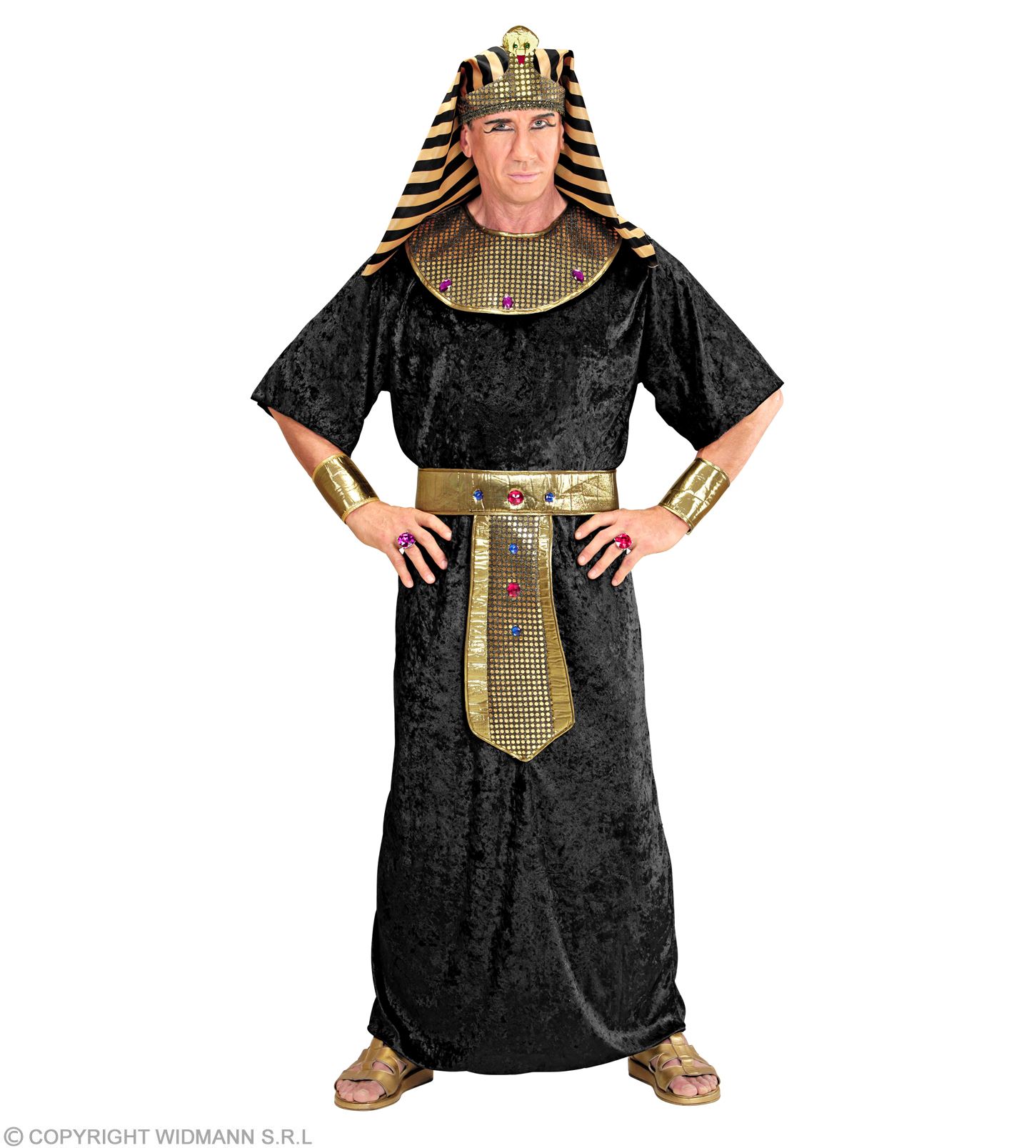 Pharao Kostüm LARGE schwarz