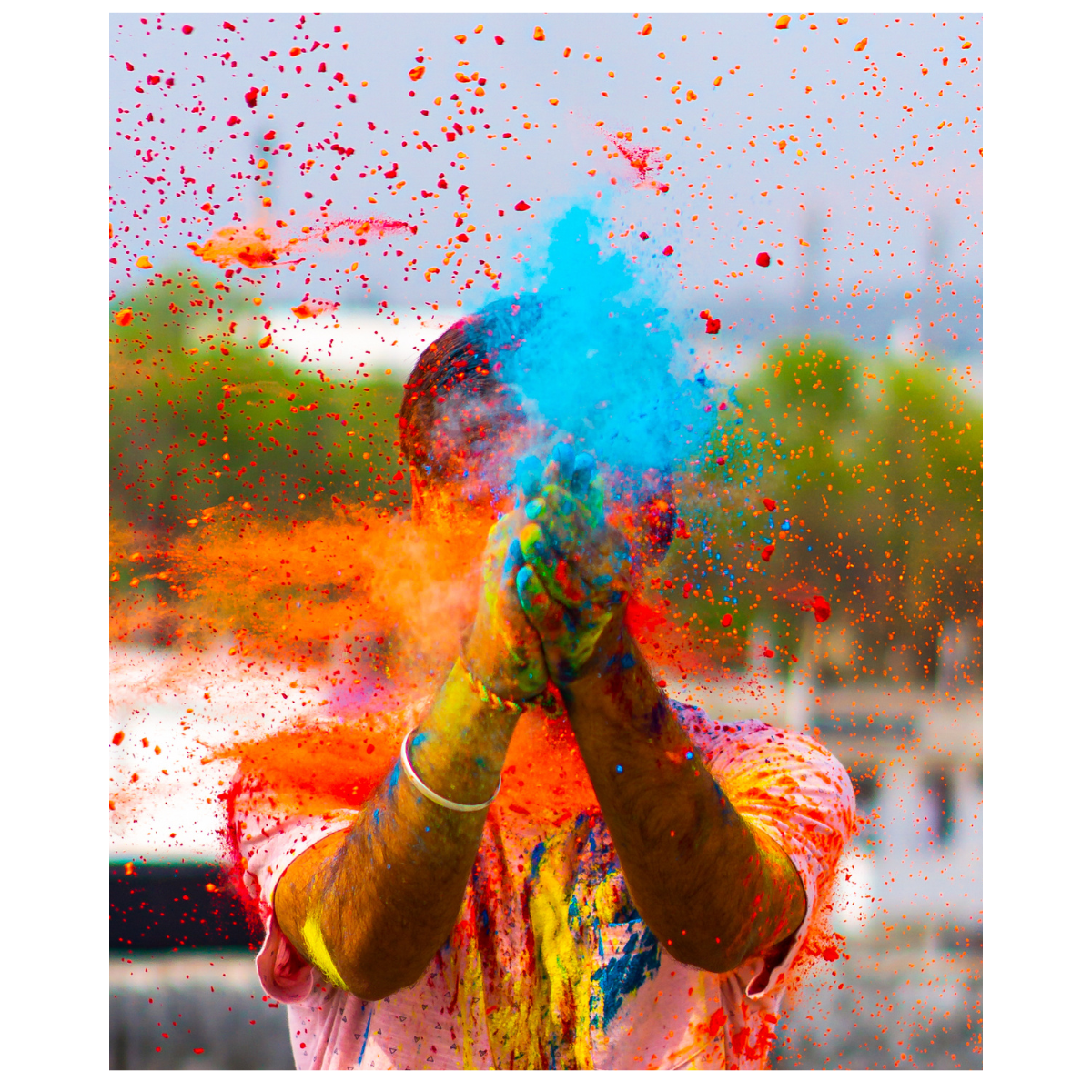 HOLI Powder Shooter ORANGE  30cm