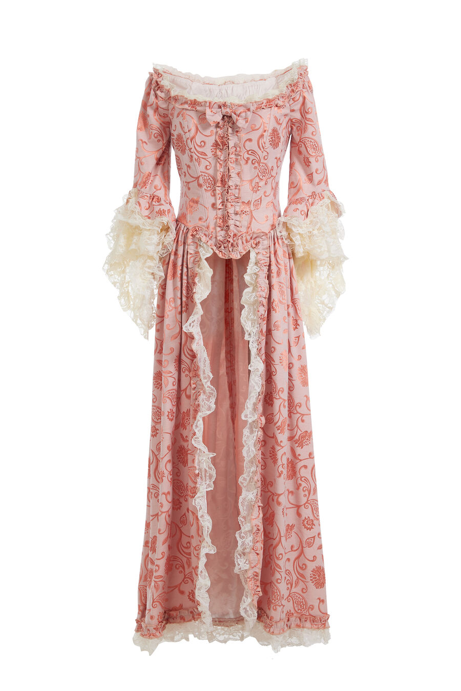 Barock Kleid 2teilig orange M  36/38