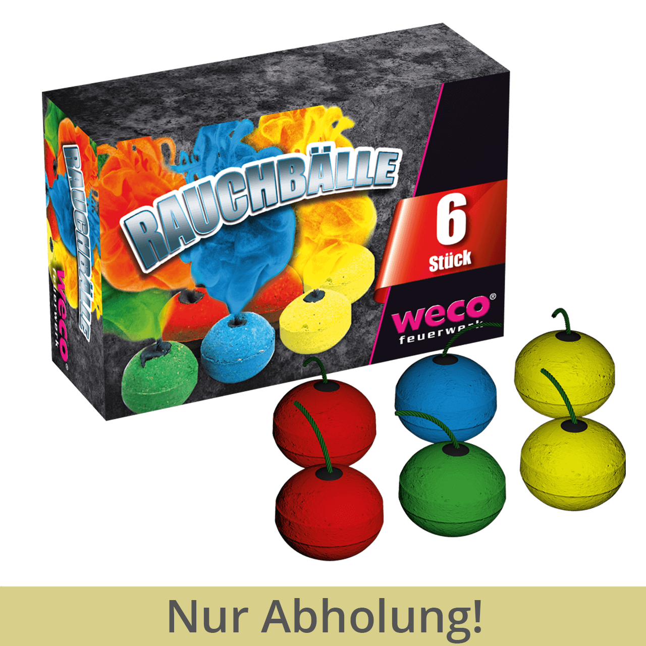 Rauchbälle 6 Stück in Schachtel