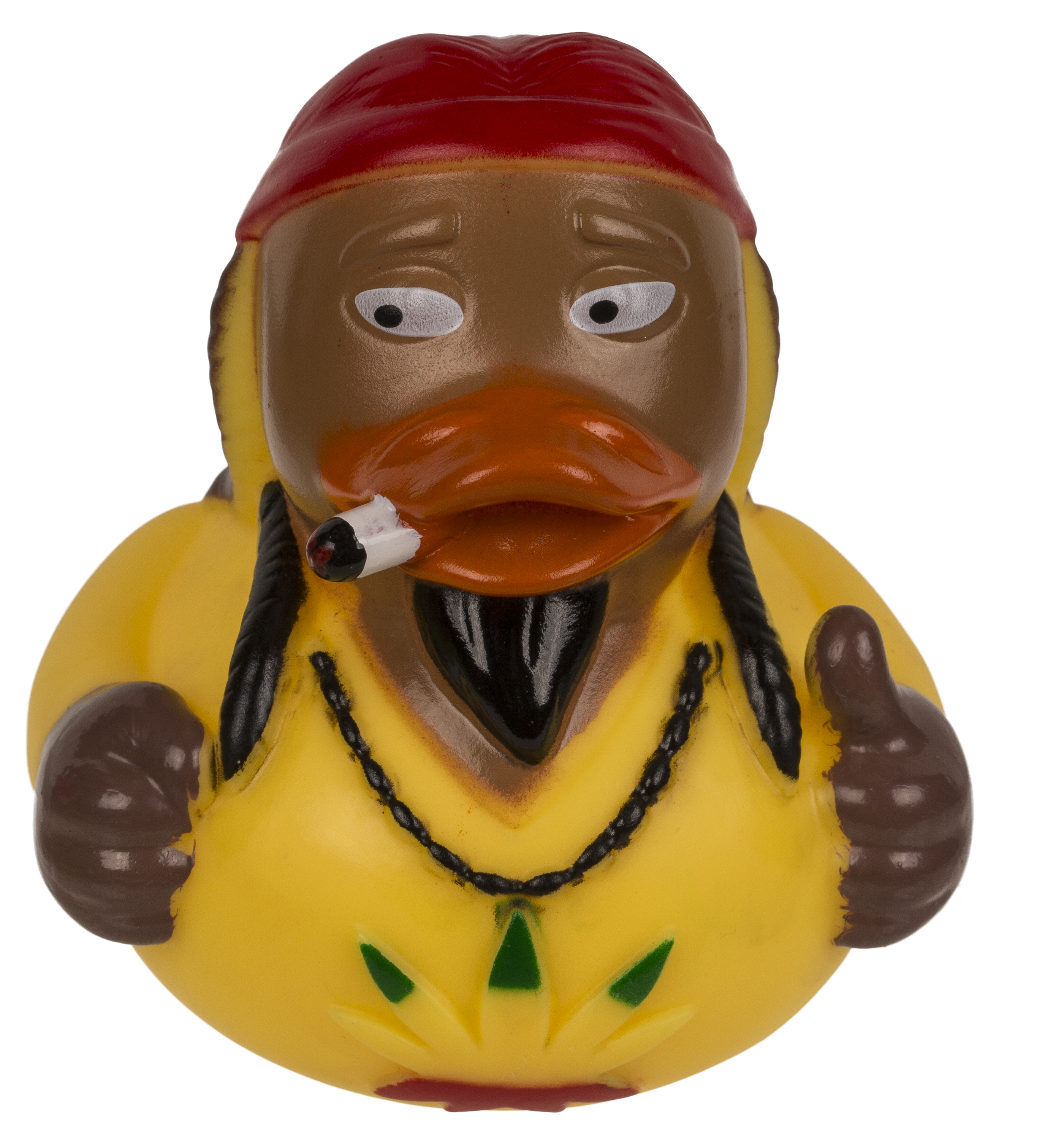 Badeente Rasta ca. 9x8x9cm