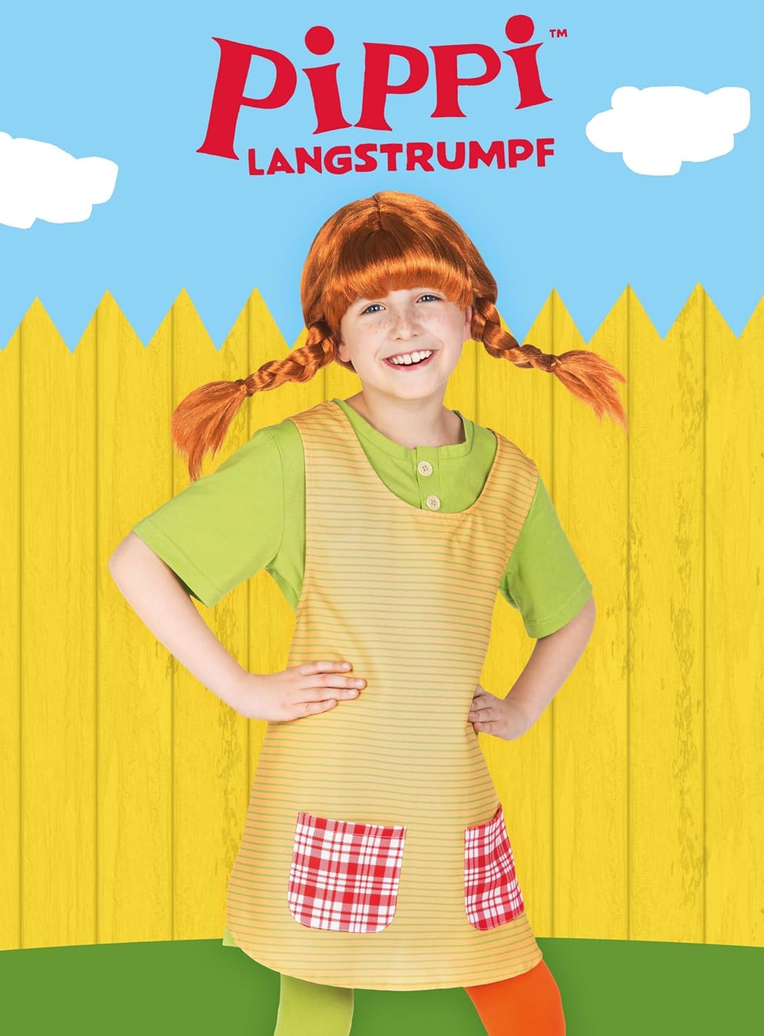 Pippi Langstrumpf Kostüm Größe 146-152  3teilig