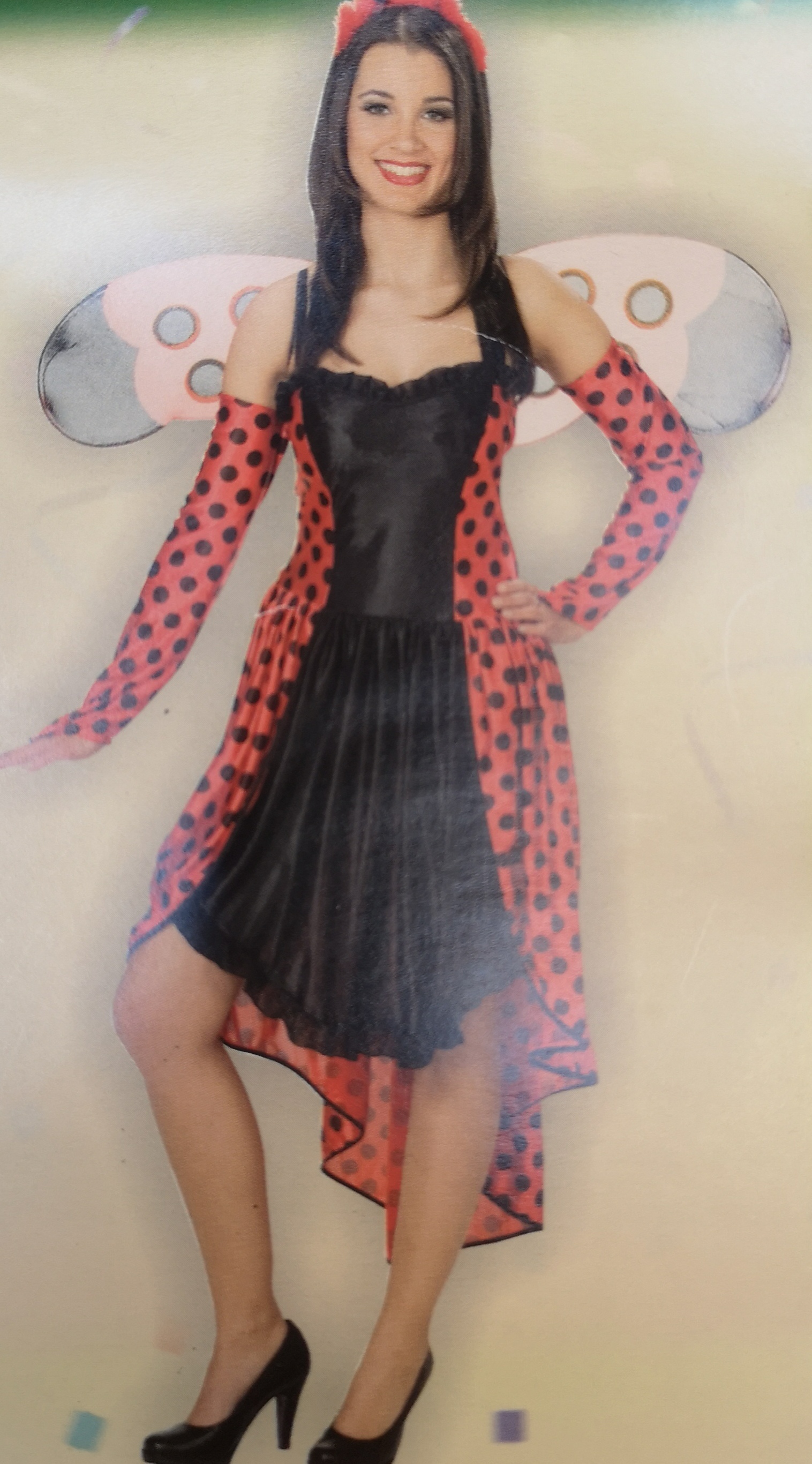 Glückskäfer Kleid Gr. 36   m.Armstulpen