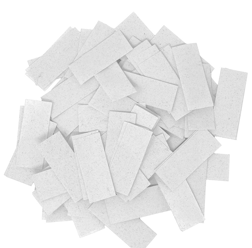 3er Packung Konfetti Shooter 40cm Papier WEISS