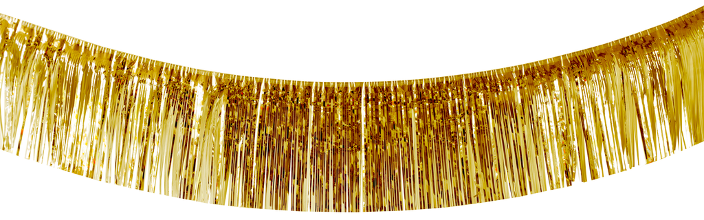 Fransengirlande Goldfolie 600cm x 37cm