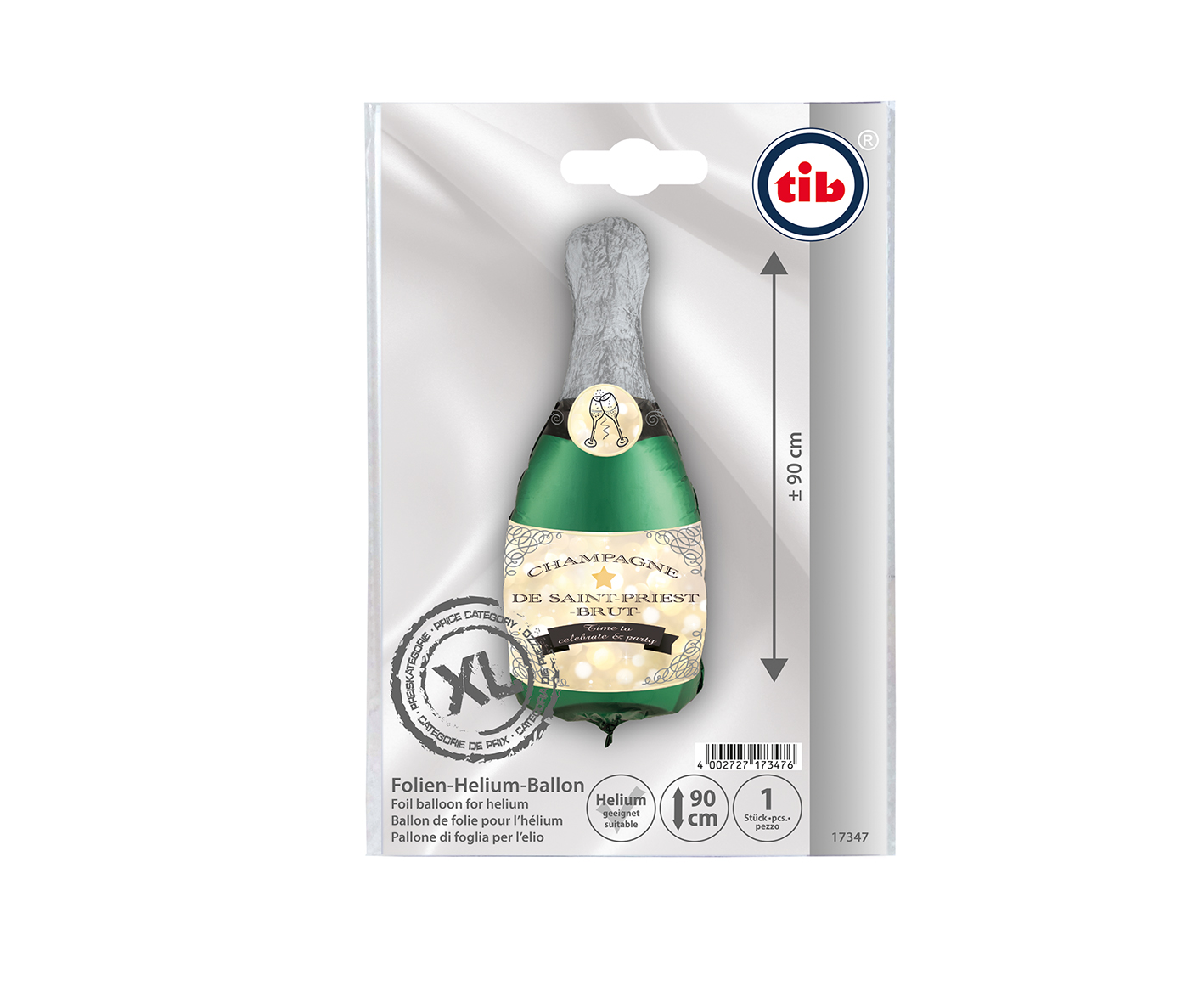 Folienballon Sekt Flasche ca. 90cm