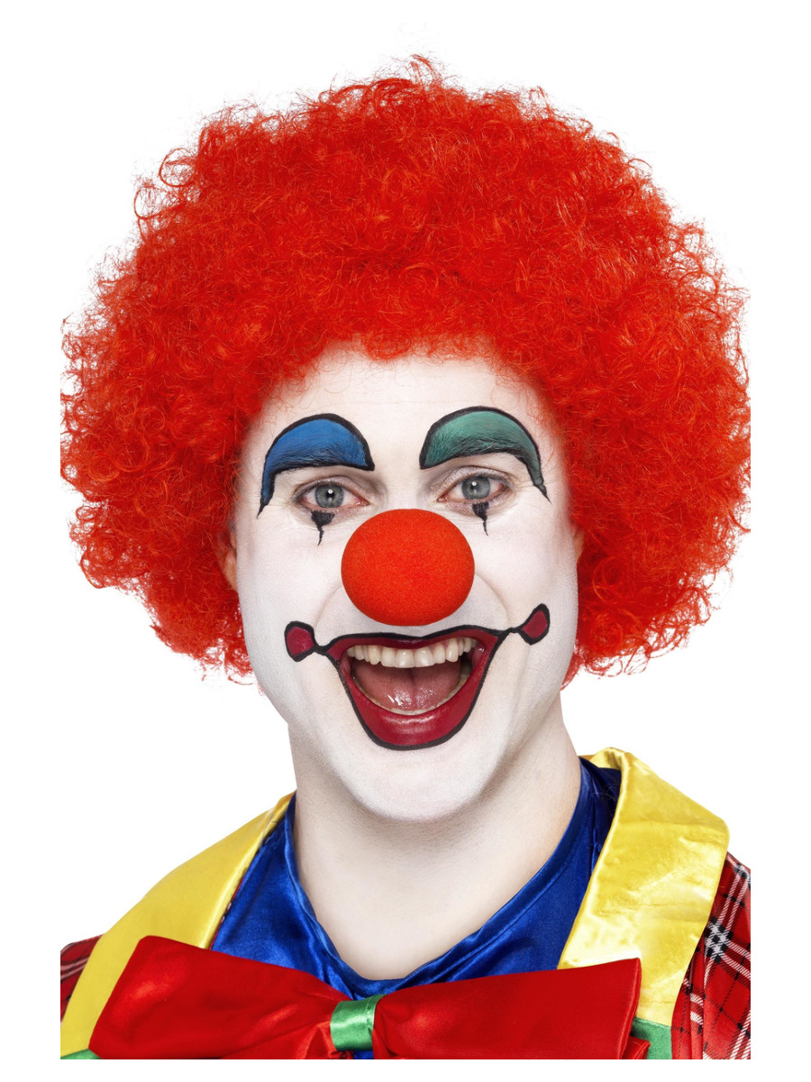 Clown Perücke Locken rot