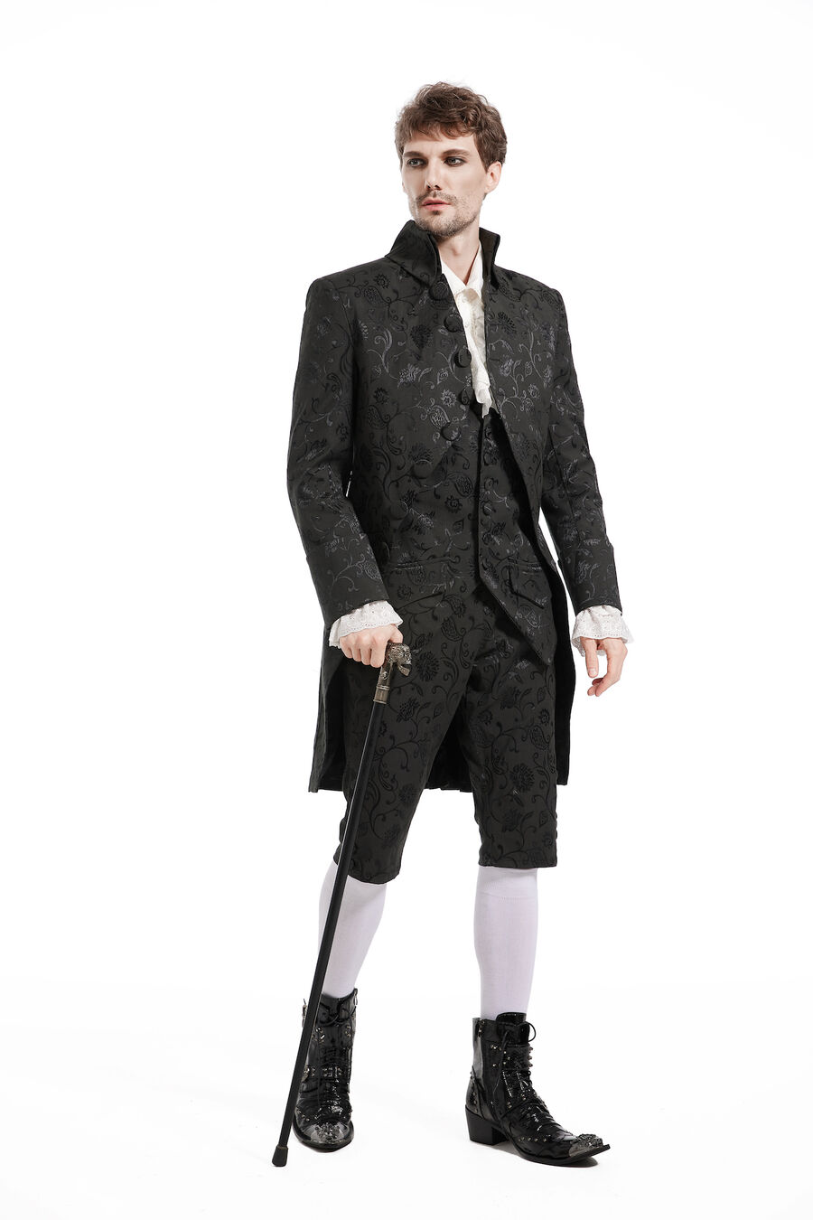 Historischer Mantel schwarz  M   Gr.48/50 deluxe