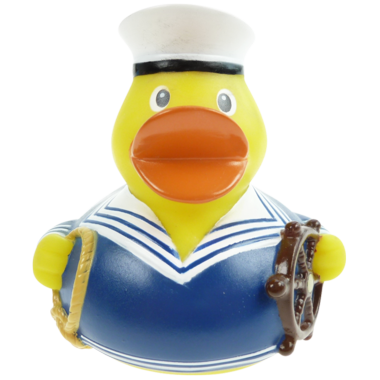 Blaue Matrosen Badeente 8cm