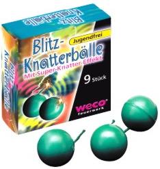 Blitz-Knatterbälle  9er Pkg.  Jugendfeuerwerk