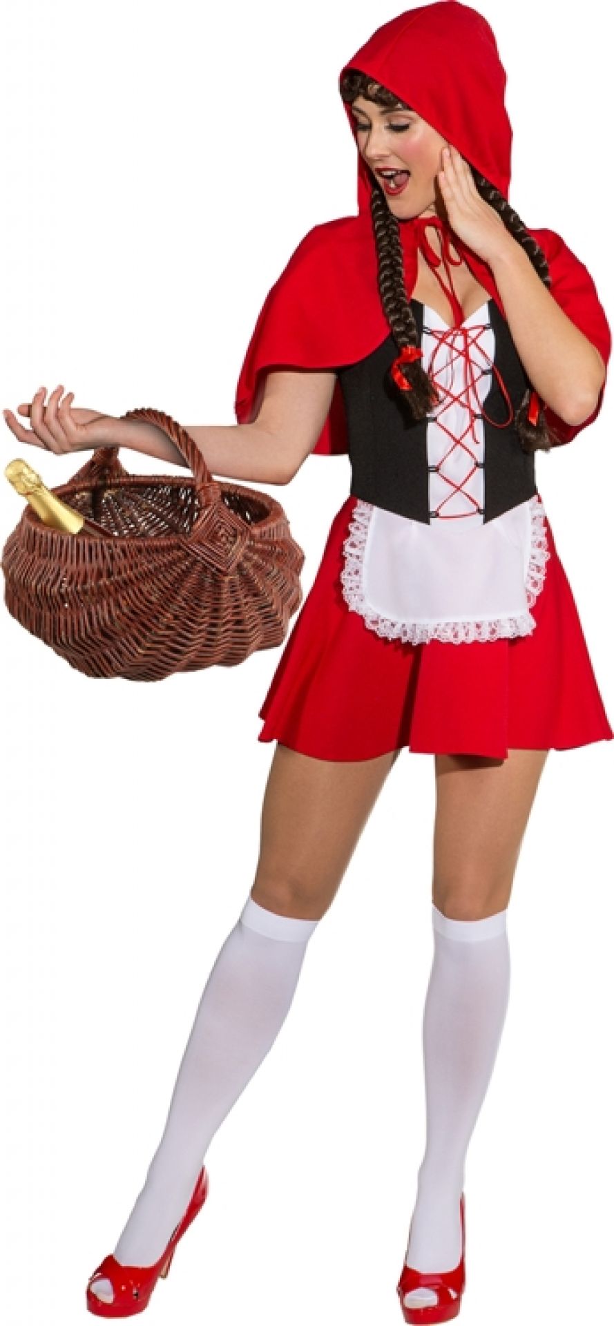 Rotkäppchen  Kleid m.Cape  Gr. 38