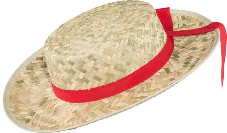 Gondoliere  Stroh m.rotem Band