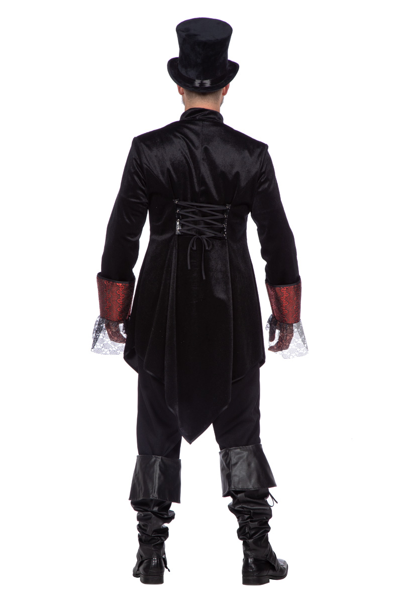 Gothic Jacke schwarz-rot  XXL  Gr.60/62  deluxe