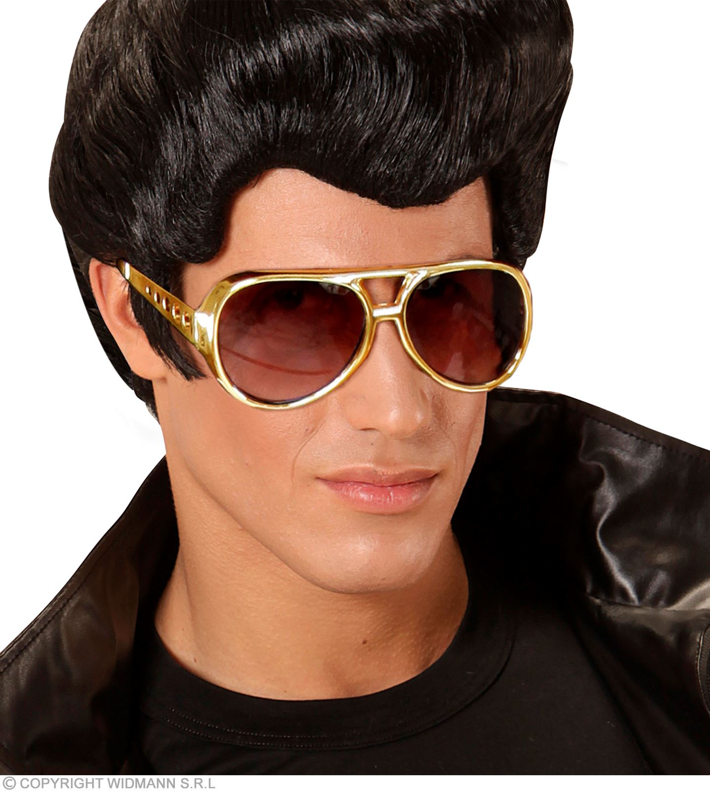 Goldene Brille Rock ´n Roll Brille Elvis