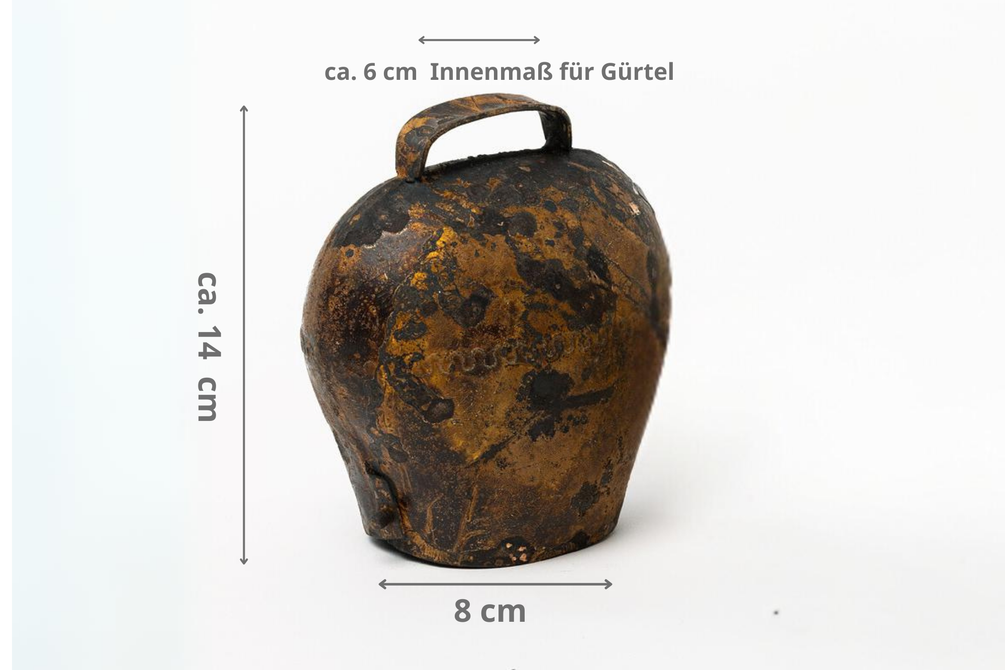 Glocke Schmiedeeisen Antik  ca.13x14cm