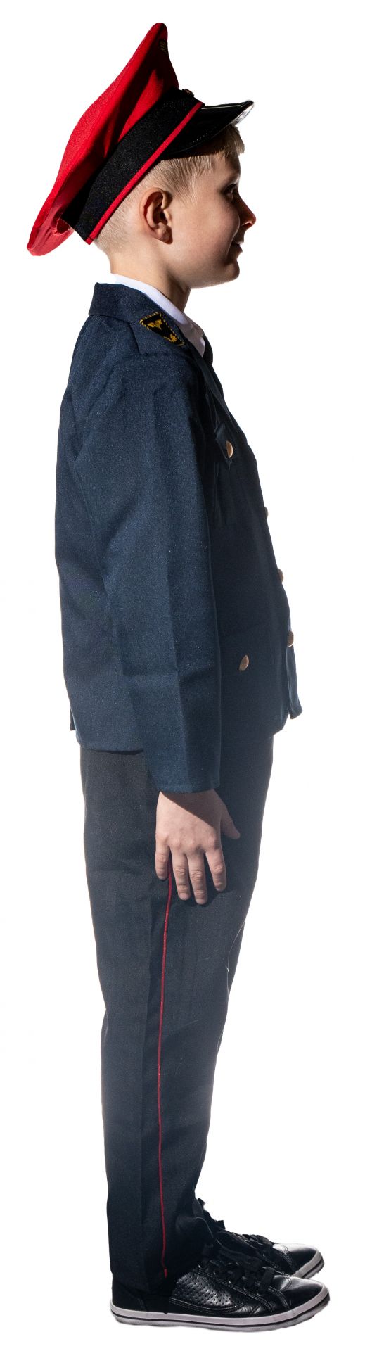 Eisenbahner Uniform mit roter Mütze Gr.128