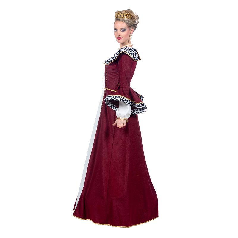 Königin Kleid Gr. 36  weinrot