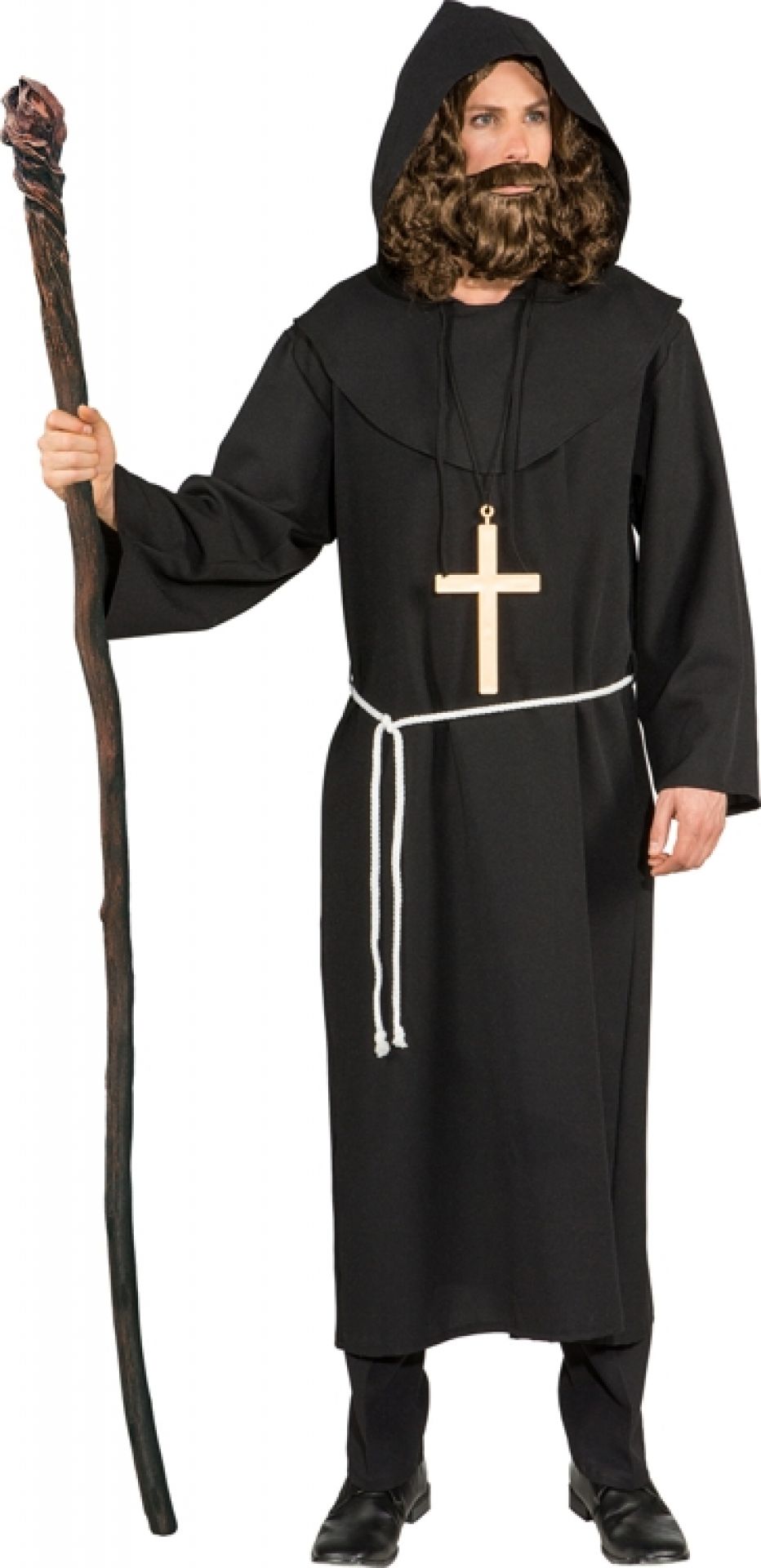 Mönch Kutte schwarz Größe 52