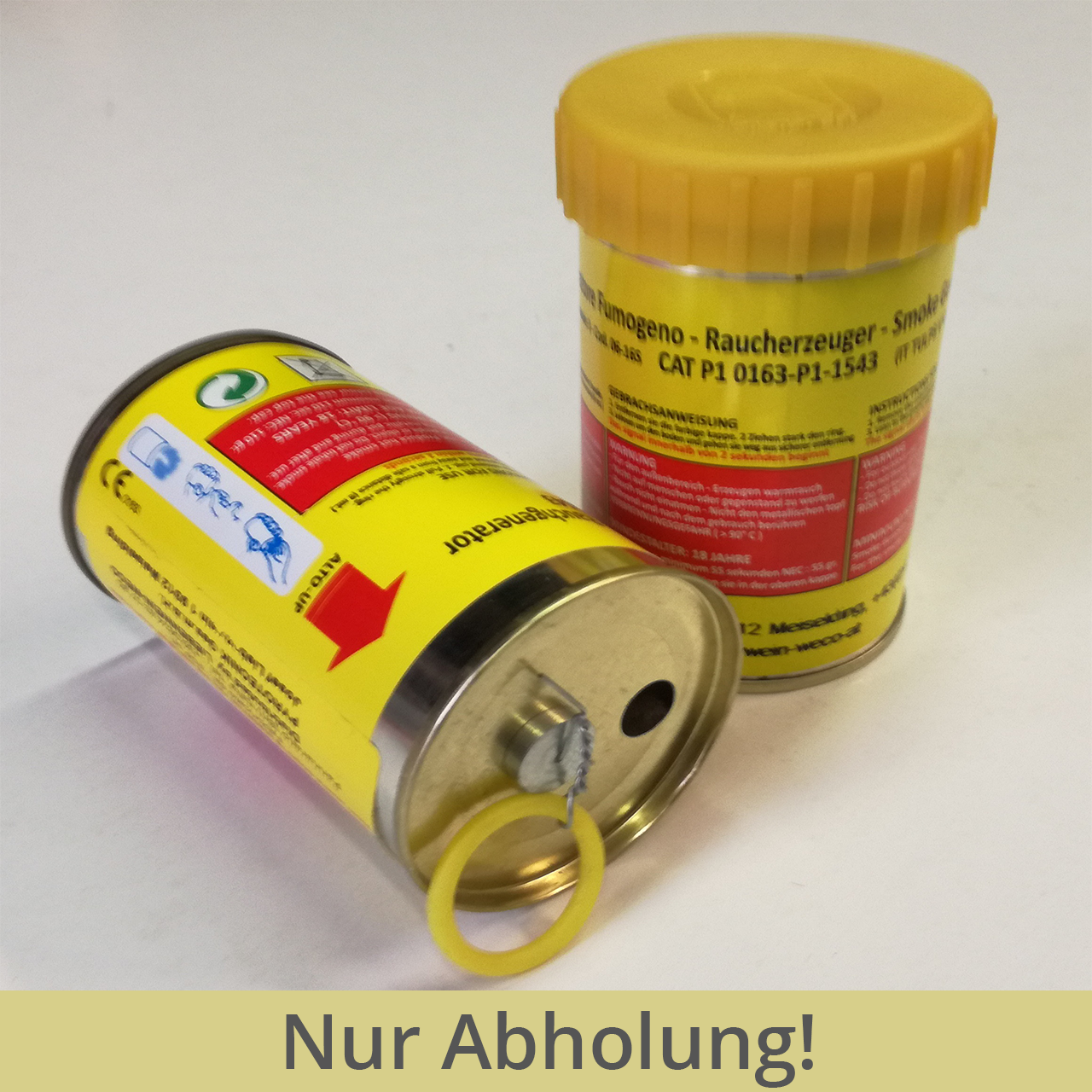 Bodenrauchkörper gelb 2 Minuten