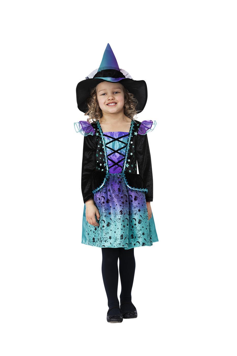 Cosmic Witch Kostüm mit Hut 1-2 Jahre