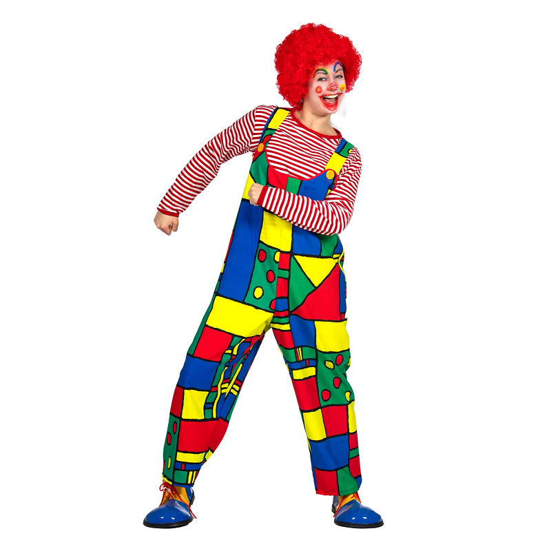 Bunte Clown Hose für Damen Gr. 38