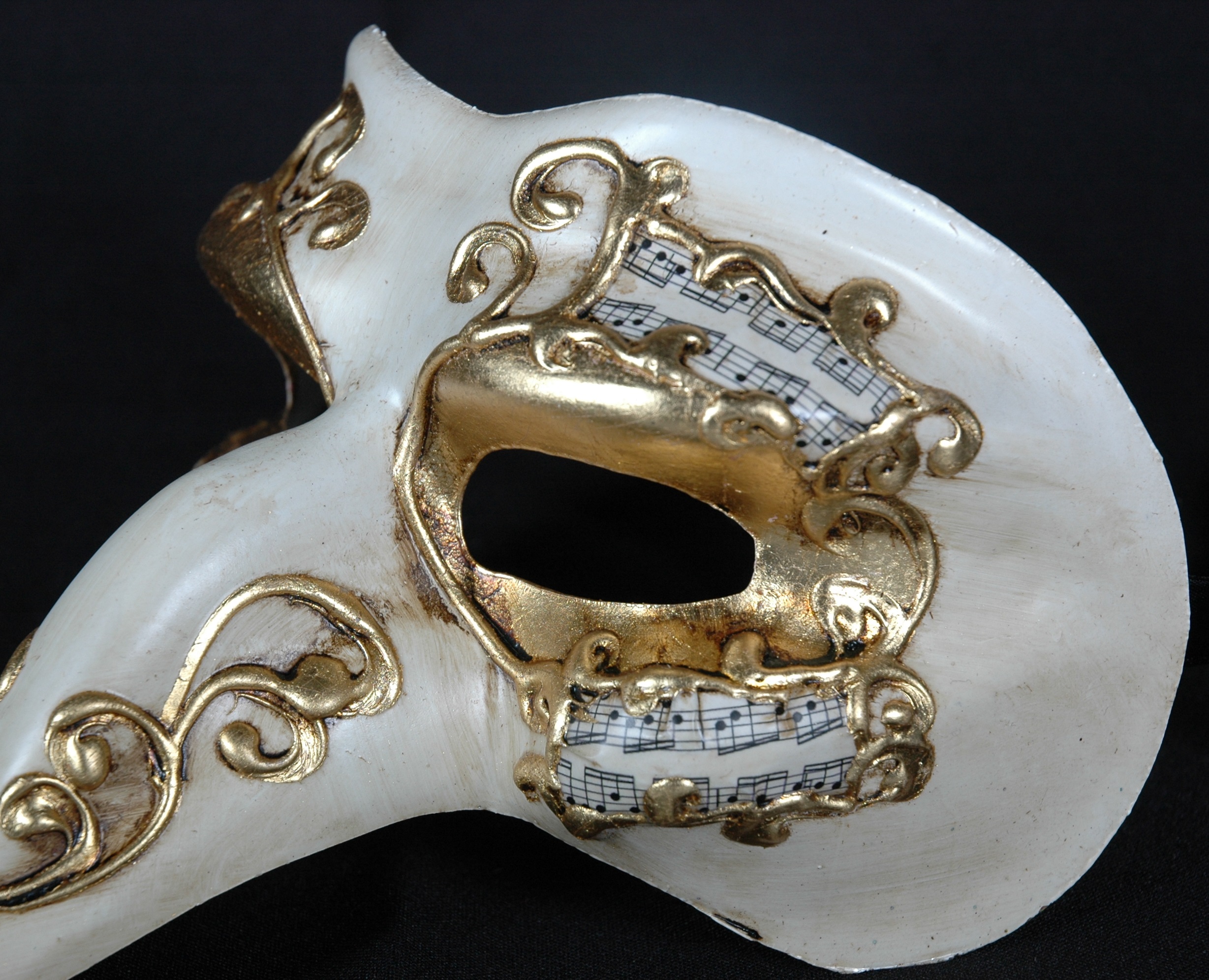 Venezianische Maske Capitano Sinfonia Motiv