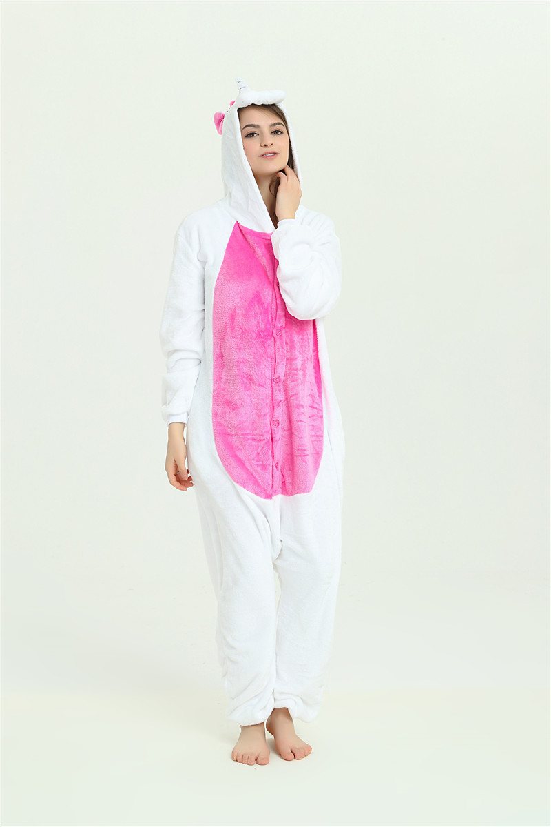 Einhorn Overall  X-SMALL weiß-pink