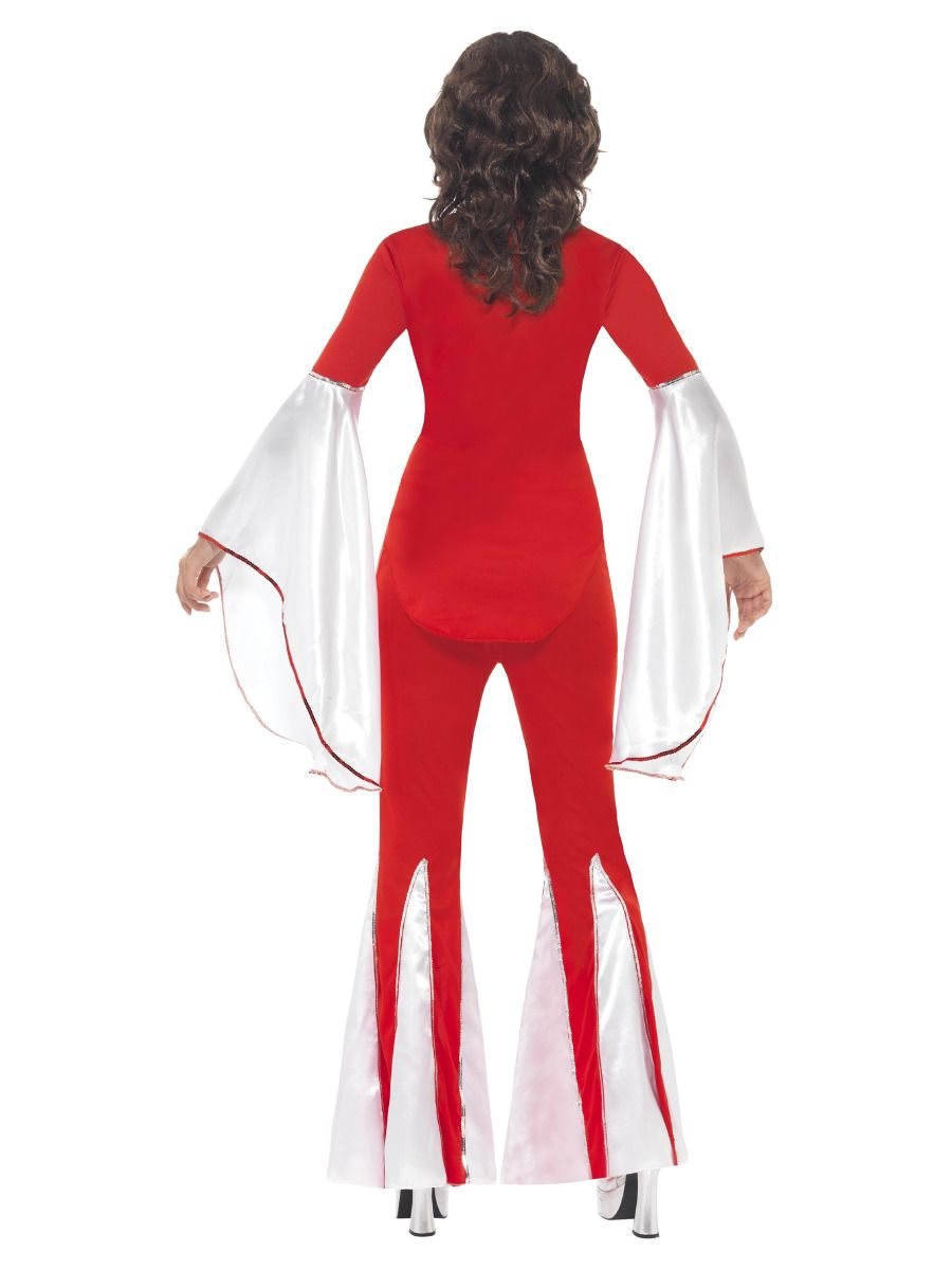 Super Trooper Kostüm für Damen SMALL rot-weiß