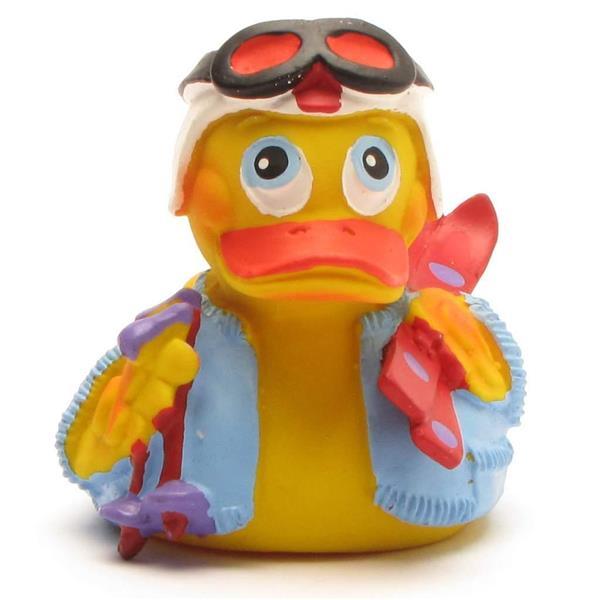 Skifahrer Ente aus Naturkautschuk