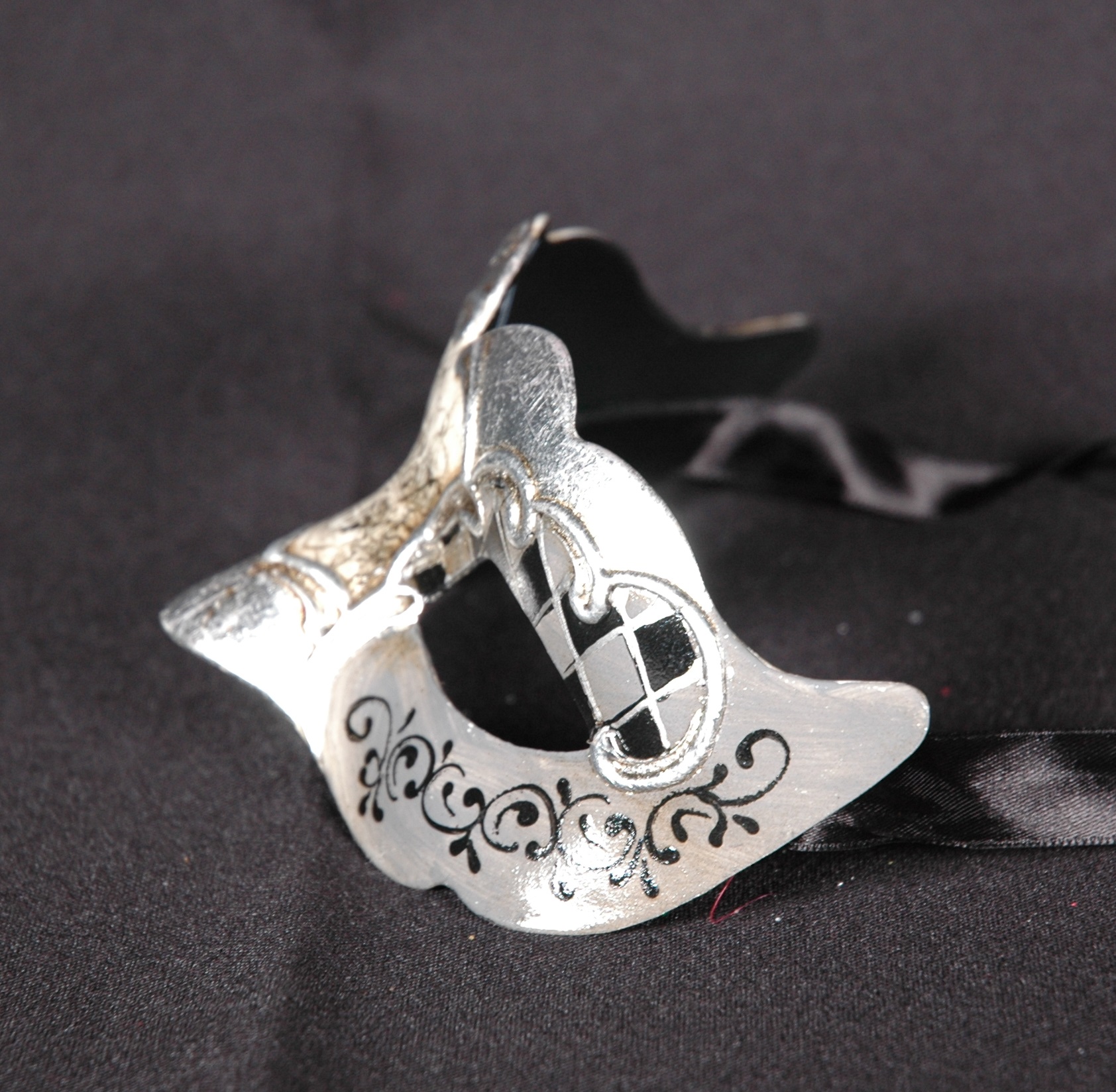 Venezianische Maske Columbine Baby VENEZIA silber