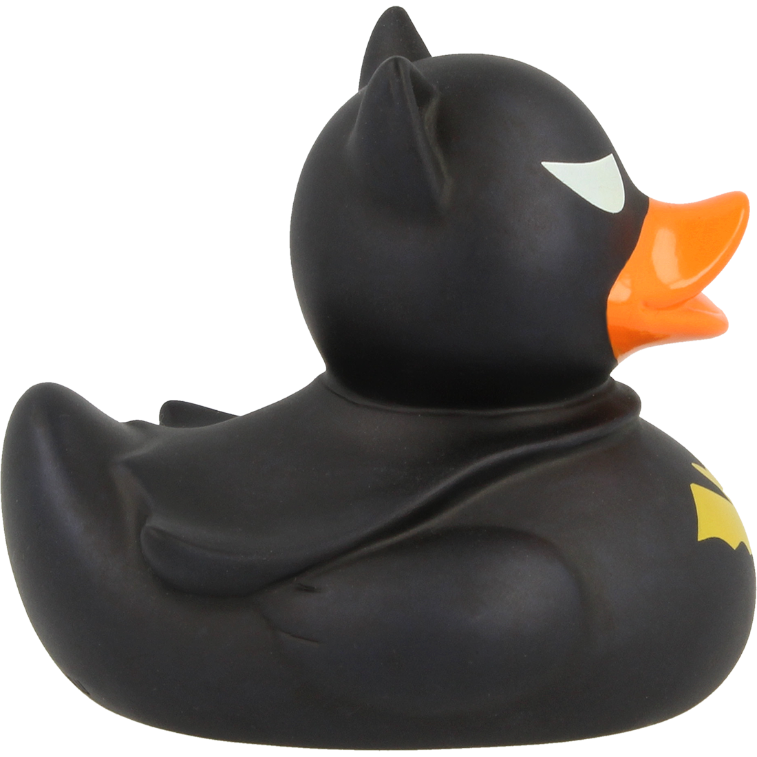 Badeente "Dark Bat" schwarz-gelb ca. 8,5cm