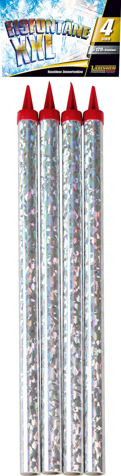 4er Pkg. Eisfontäne XXL Sprühkerze für die Torte