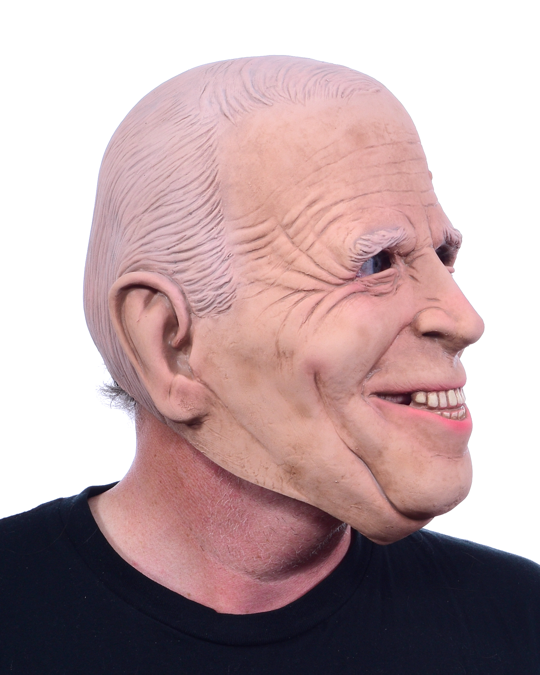 Gummi Masken "Jo"  Alter Mann mit weißen Haaren