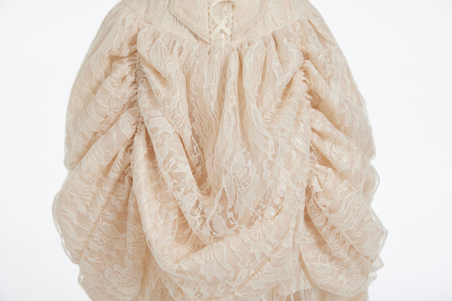 Corsage Kleid beige  S  Gr.34/36