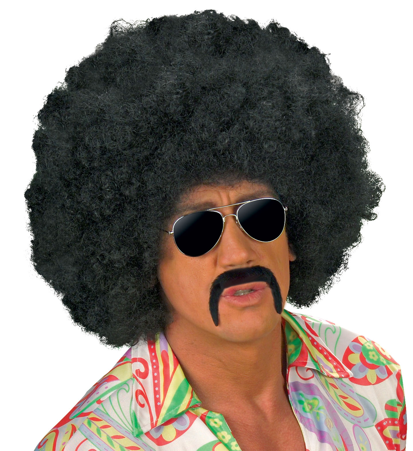 70er Jahre Schnurrbart schwarz