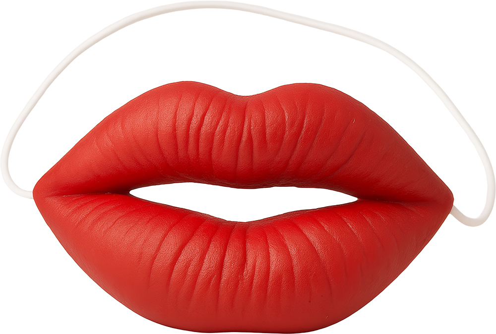 Riesen Lippen 10x5,5cm mit Gummiband