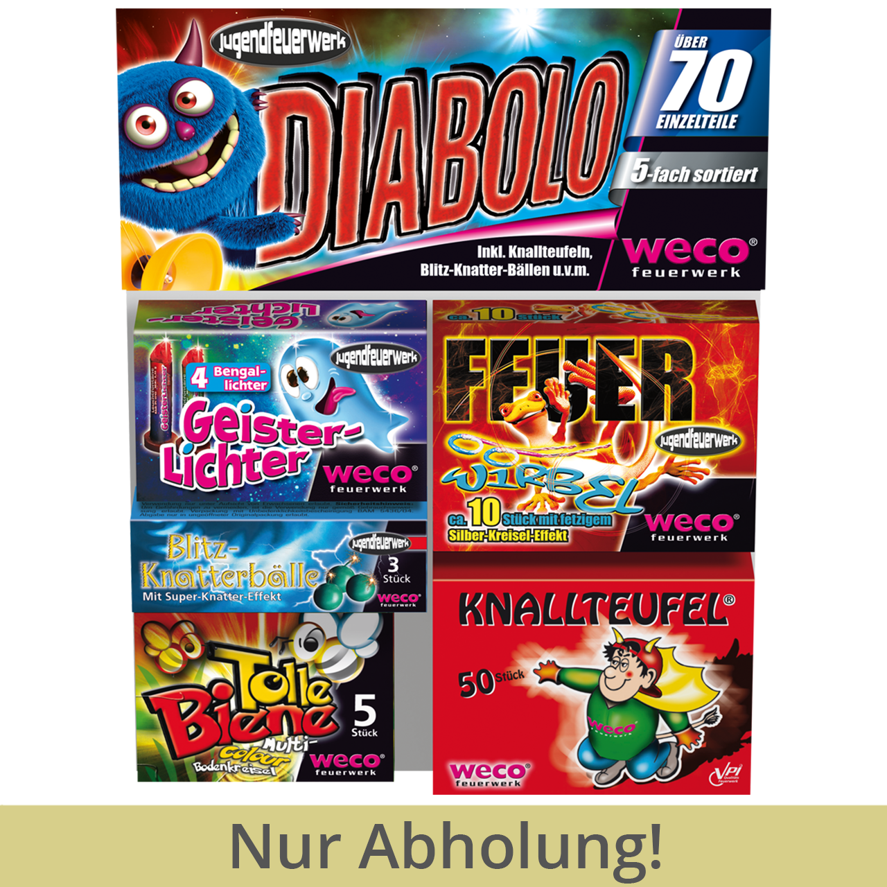 Jugendfeuerwerk Sortiment Diabolo