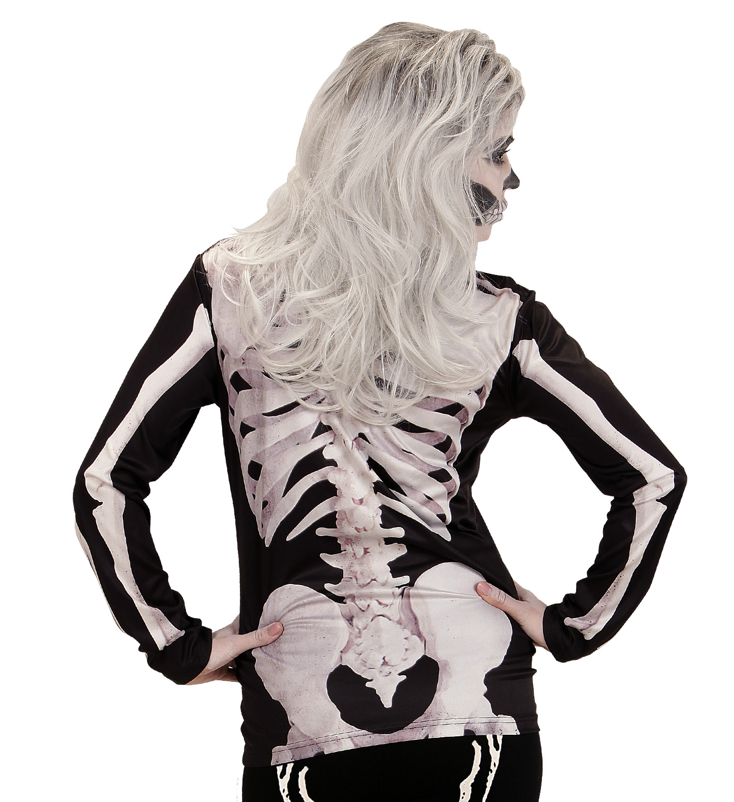 Skelett Shirt S/M für Damen