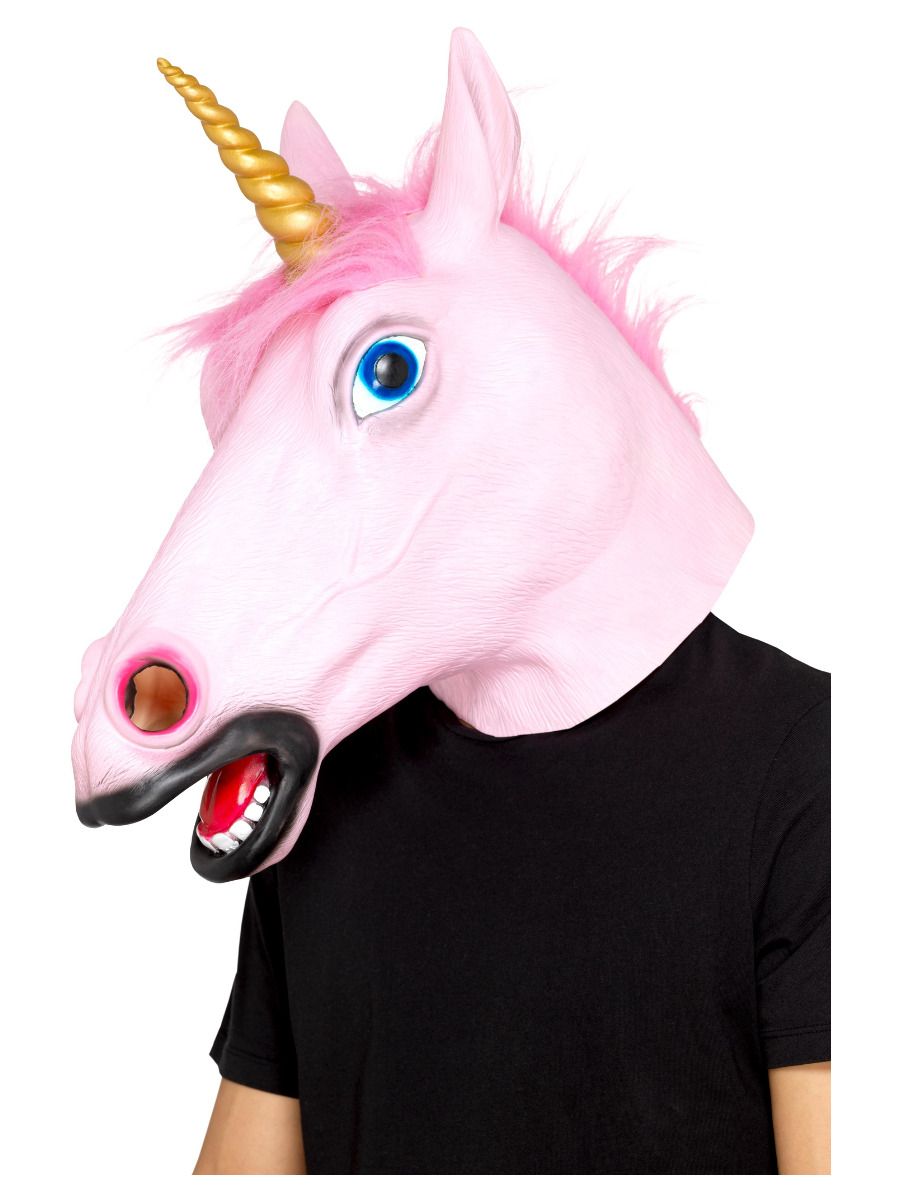 Einhorn Maske pink