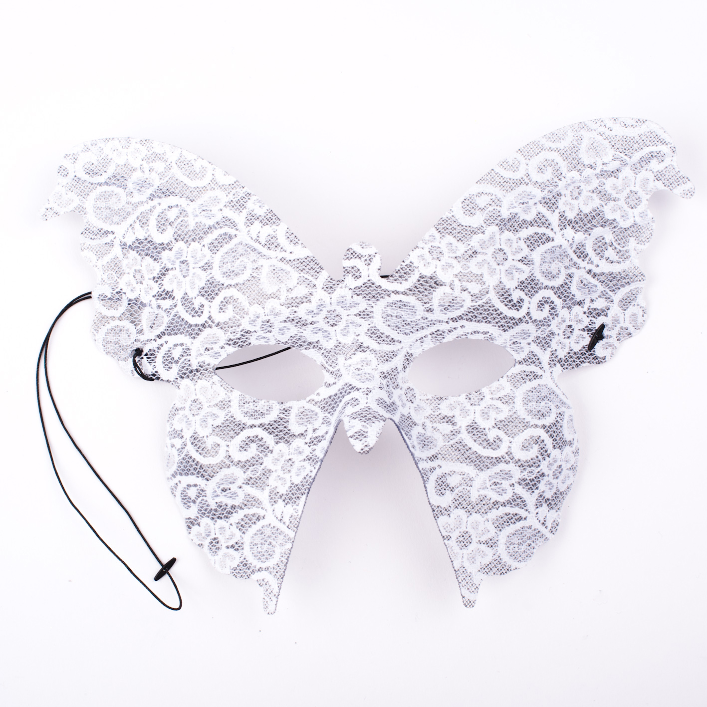 Schmetteriling Maske spitze-weiss