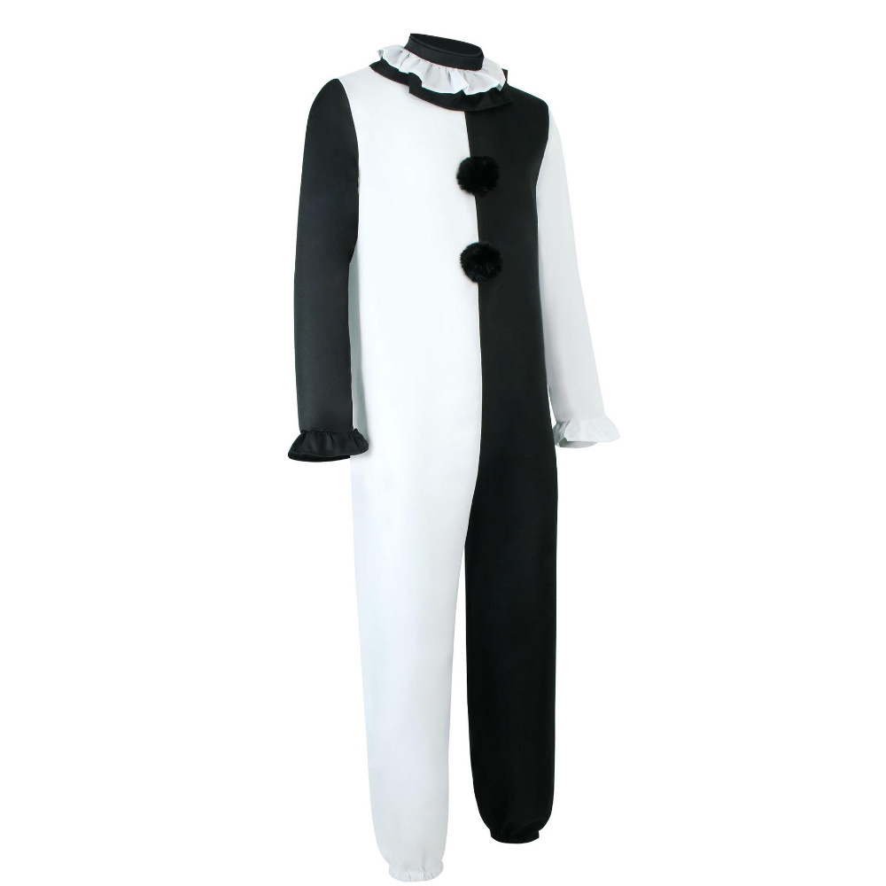 Horror Clown Overall schw.-weiß   X-LARGE