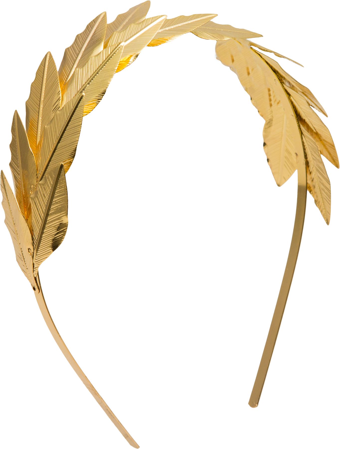 Goldener Lorbeer Kranz auf Haarreifen