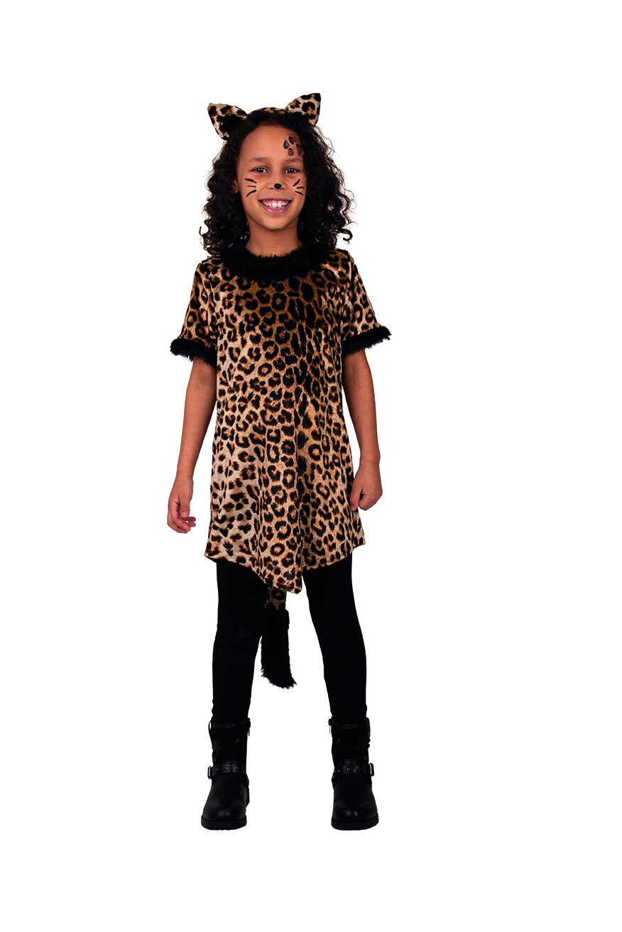 Leoparden Kleid  Größe 128