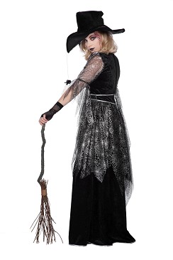 Spider Witch Kleid  Gr.46 silber-schwarz