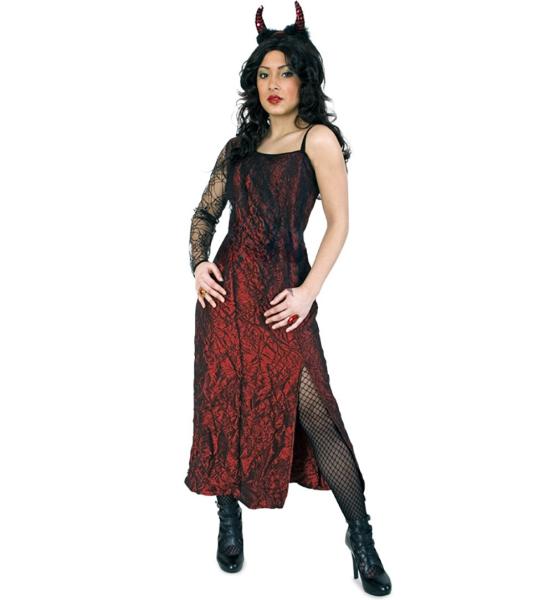 Höllenbraut Kleid schw.-rot  Gr. 38