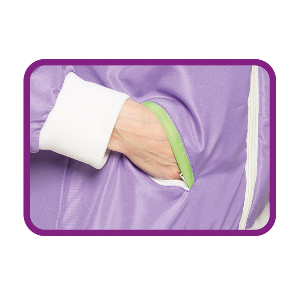 80er Jahre Trainingsanzug lila M für Damen